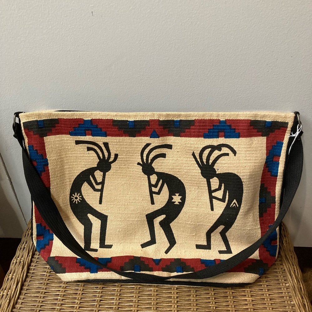 Kokopelli Zippered Tote Bag